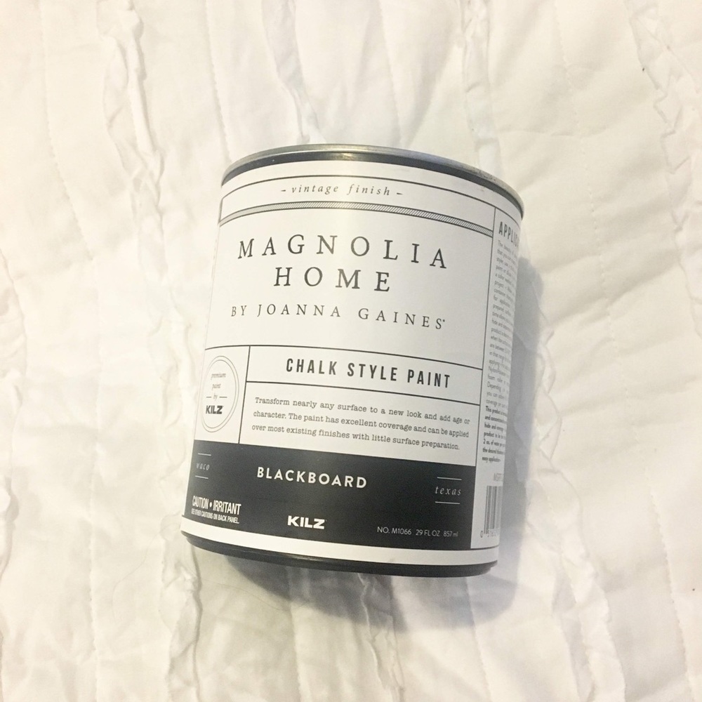 Magnolia blackboard chalk paint